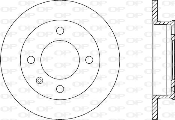 OPEN PARTS Тормозной диск BDA1157.10